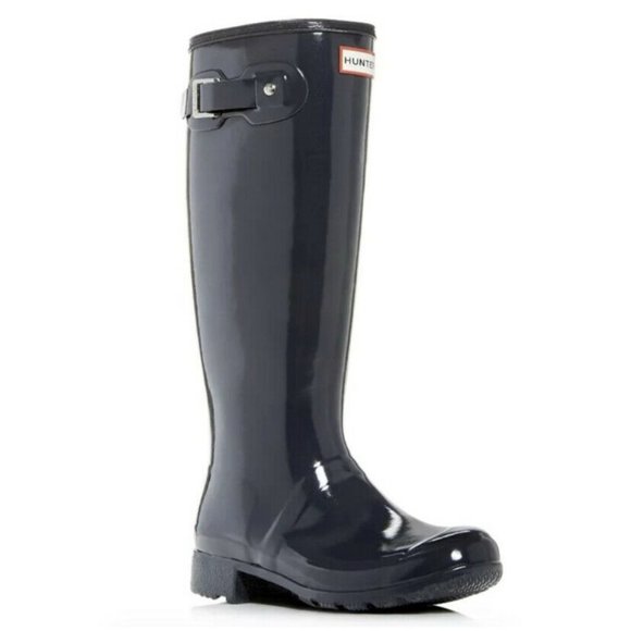 Hunter Shoes - Hunter Original Tour Gloss Rain Boots Foldable 7